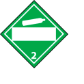 DOT Placard - Non Flammable Gas 2 Blank