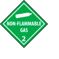 DOT Placard - Non Flammable Gas 2