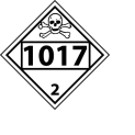 DOT Placard - Four Digit 1017