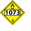 DOT Placard - Four Digit 1073 3
