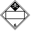 DOT Placard - Poison Blank