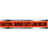Detectable Underground Warning Tape - Caution Buried CATV Line Below - 2"W