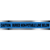 Detectable Underground Warning Tape - Caution Buried Non-Potable Line - 3"W