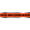 Detectable Underground Warning Tape - Caution Buried Telephone Line Below - 3"W