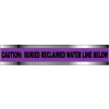 Detectable Underground Warning Tape - Caution Buried Reclaimed Water Line - 3"W