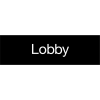 Engraved Sign - Lobby - Black