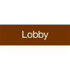 Engraved Sign - Lobby - Brown