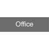 Engraved Sign - Office - Gray