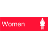 Engraved Sign - Women - Red