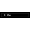 Engraved Occupancy Sign - In Use Vacant - Red