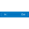 Engraved Occupancy Sign - In Out - Blue
