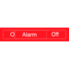 Engraved Occupancy Sign - Alarm On Off - Gray