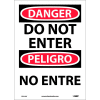 Bilingual Vinyl Sign - Danger Do Not Enter