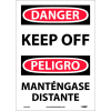 Bilingual Vinyl Sign - Danger Keep Off
