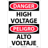 Bilingual Vinyl Sign - Danger High Voltage