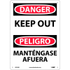 Bilingual Plastic Sign - Danger Keep Out