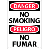 Bilingual Plastic Sign - Danger No Smoking