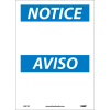 Bilingual Vinyl Sign - Notice Blank