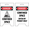 Floor Sign - Confined Space Enter By Permit Only