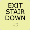 Glow Braille - Exit Stair Down