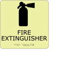 Glow Braille - Fire Extinguisher