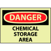 Glow Danger Rigid Plastic - Chemical Storage Area