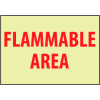 Glow Sign Vinyl - Flammable Area
