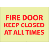 Glow Sign Vinyl - Fire Door Keep Closed