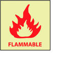 Glow Sign Vinyl - Flammable