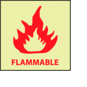 Glow Sign Rigid Plastic - Flammable