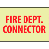 Glow Sign Rigid Plastic - Fire Dept. Connector