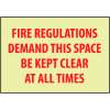 Glow Sign Rigid Plastic - Fire Regulations