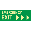Glow Sign Vinyl - Emergency Exit(Right Arrow)