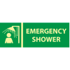 Glow Sign Rigid Plastic - Emergency Shower