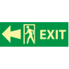 Glow Sign Vinyl - Exit(w/ Door And Left Arrow)
