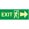 Glow Sign Vinyl - Exit(w/ Door And Right Arrow)