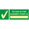 Glow Sign Vinyl - In Case Of Fire Assembly