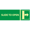 Glow Sign Vinyl - Slide To Open(w/ Right Arrow)