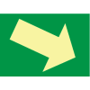 Glow Sign Rigid Plastic - Arrow Diagonal