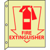 3D Glow Sign Plastic - Fire Extinguisher