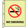 3D Glow Sign Plastic - No Smoking