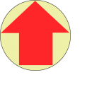 Glow Floor Sign - Arrow