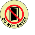 Glow Floor Sign - Do Not Enter