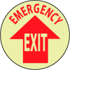 Glow Floor Sign - Emergency Exit