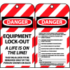 Lockout Tags - Equipment Lock-Out A Life Is On The Line