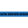 Non-Detectable Underground Warning Tape - Caution Buried Water Line Below - 6"W