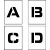 Individual Character Stencil 8" - Letter Set A-Z