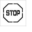 Plant Marking Stencil 24x24 - Stop