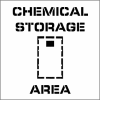 Plant Marking Stencil 20x20 - Chemical Storage Area
