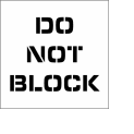 Plant Marking Stencil 20x20 - Do Not Block